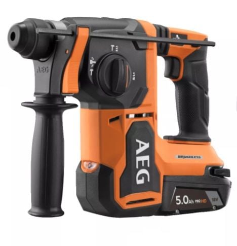 AEG Bbh 18bl2-502c Akülü Kömürsüz Kırıcı Delici 18v 5ah Çift Akü