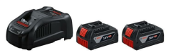 BOSCH Akü Şarj Cihazı Seti 18V GBA 5.0Ah GAL 1880 CV (2 Adet Akü 1 Adet Şarj Cihazı) (1 600 A00 B8J)