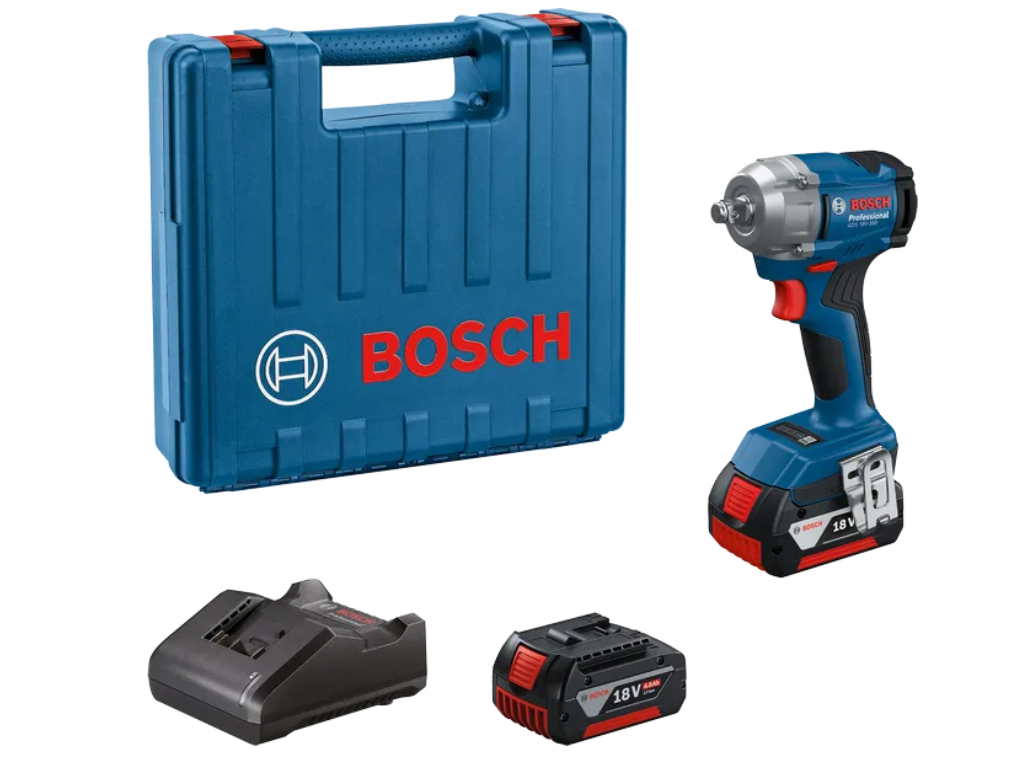 Bosch Gds 18V-350 Professional Akülü Somun Sıkma Makinesi 4.0 Ah Çift Akülü