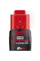 Milwaukee M12b2 Redlithium-ion 12v 2,0ah Akü