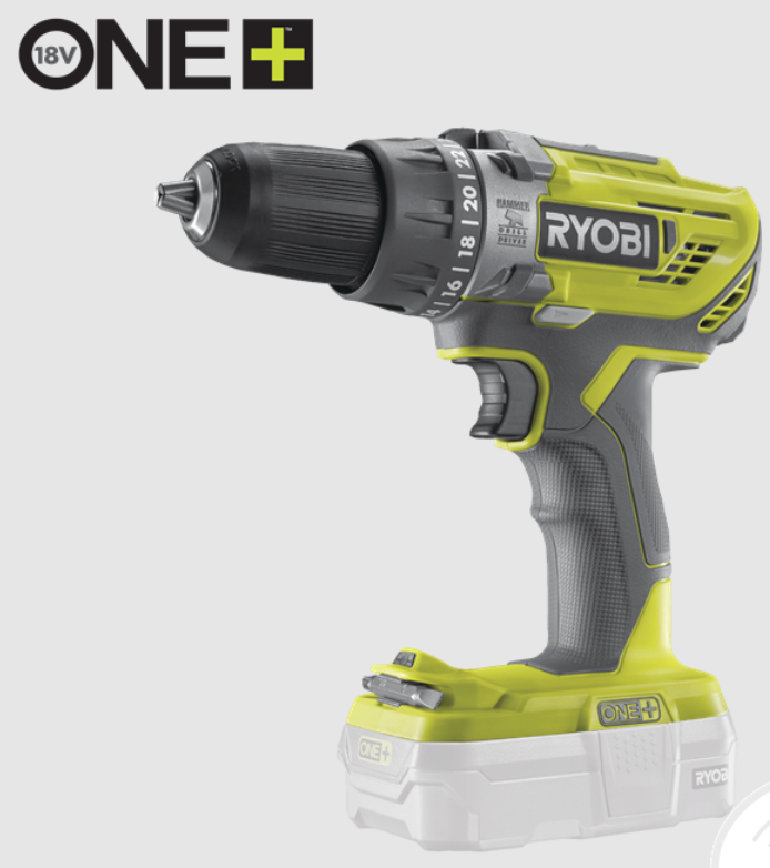 RYOBİ R18PD3-0 Akülü Darbeli Matkap ( Akü ve şarj cihazı hariçtir )