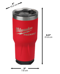 Milwaukee 887 ml Packout™ Kırmızı Matara Bardak