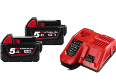 Milwaukee M18 FSAG 125x-502 Çift Akülü Avuç Taşlama 18v 5.0 Ah