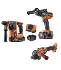 AEG ÜÇLÜ AKÜLÜ MONTAJ SETİ (BBH 18BL2 - BSB 18C3BL - BEWS18 125BLPX2 - L1850SHD X3 )