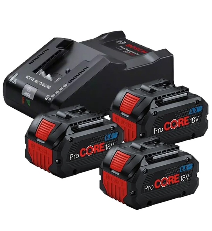 Bosch Başlangıç Kiti 3XPC18V8.0 Ah + GAL18V-160 0615A5004Y