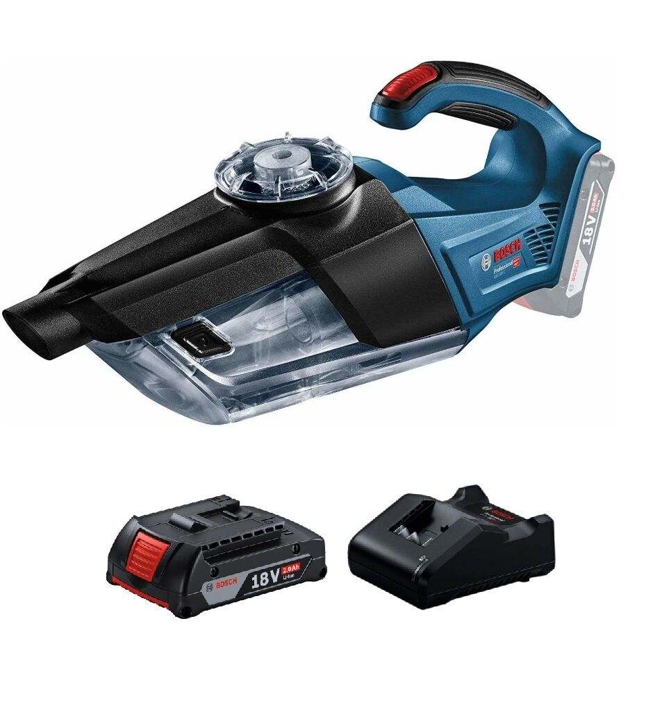 Bosch GAS 18V-1 Akülü El Süpürgesi + Bosch GAL 18V-20 Şarj Cihazı + GBA 2.0Ah x 1 Akü