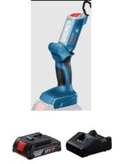 Bosch Professional GLI 18V-300 Akülü Fener 18V 2.0 Ah tek Akü ve Şarj cihazı