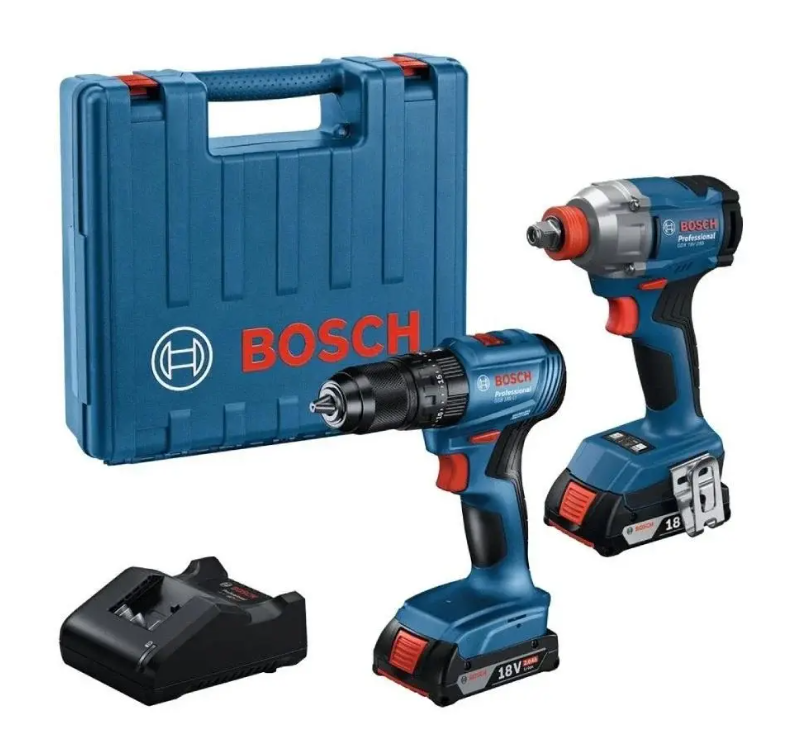 Bosch GDX 18V-285 + GSB 185-Li Somun Sıkma ve Darbeli Matkap Seti 06019N2124