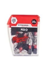Milwaukee Pz2x25mm Shockwave Vidalama Ucu 25'li Paket