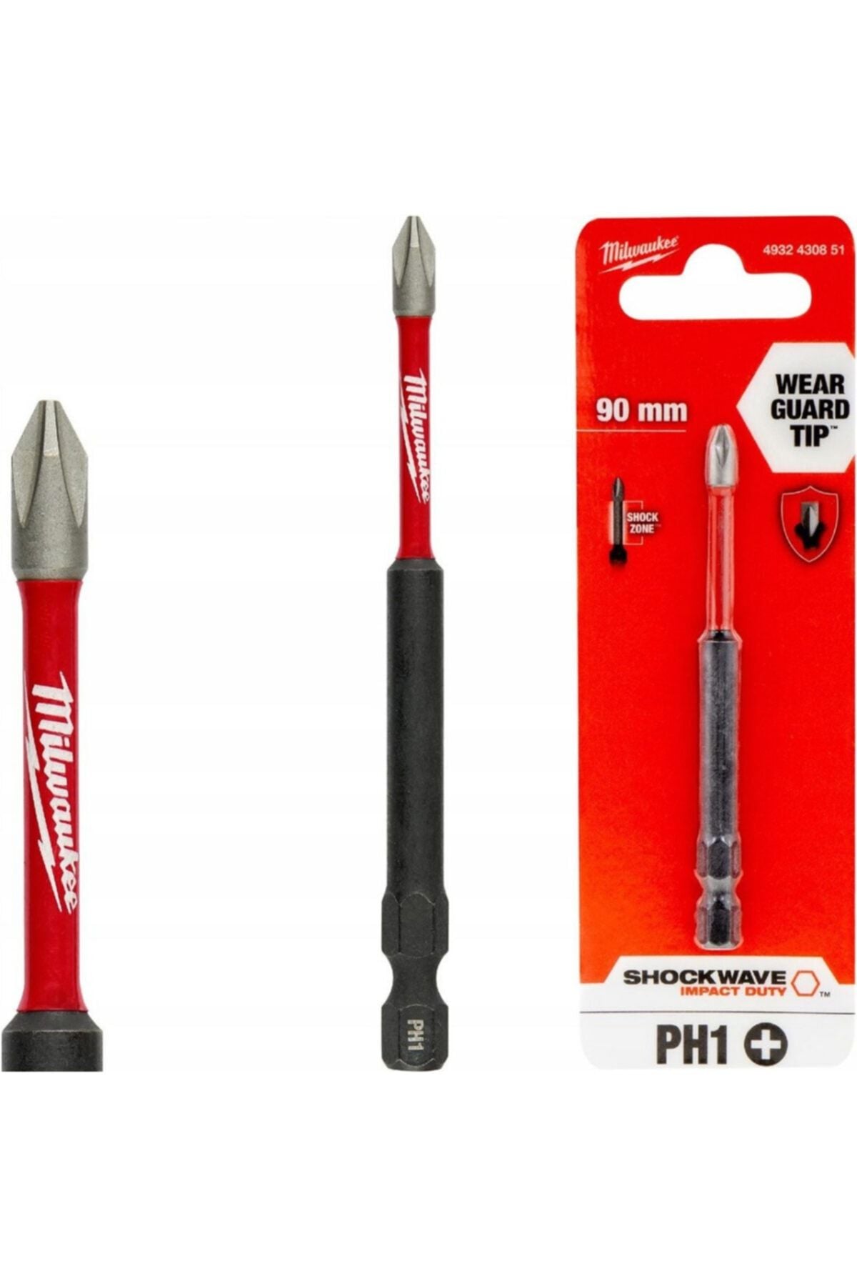 Mılwaukee 4932430851 Bits Uç Ph1 90mm 1'li Pkt Impact Seri
