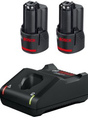 Bosch Professional 2 x Gba 2,0AH Akü Gal 12V-40 Hızlı Şarj Cihazı - 1600A019RD(Kopya)