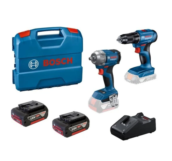 Bosch Gsr 185-LI + Gds 18V-350 2x5.0 Ah Gal 18V-40 L-Case Çanta