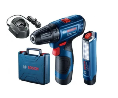 Bosch Professional GSR 120-LI 2 Ah Çift Akülü Tornavida ve GLI 12V-300 Lamba - 06019G8004