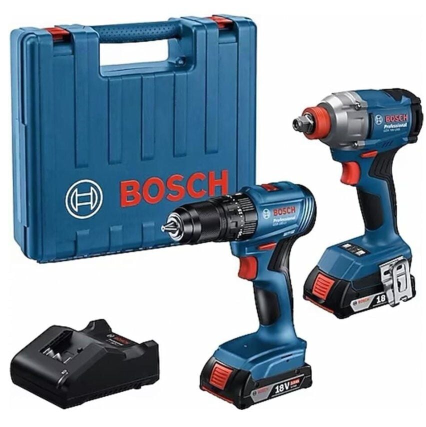 BOSCH GDX 18V-285 + GSB 185-LI Akülü Somun Sıkma ve Vidalama Kombi Set (2x5.0Ah)
