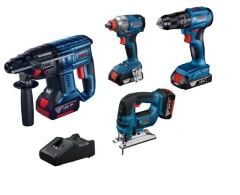 Bosch dörtlü montaj seti  ( GST 185-Li , GDX 18V-285 , GSB 185-Lİ , GBH 18V-22 ,GBA 18V 4.0x4 )