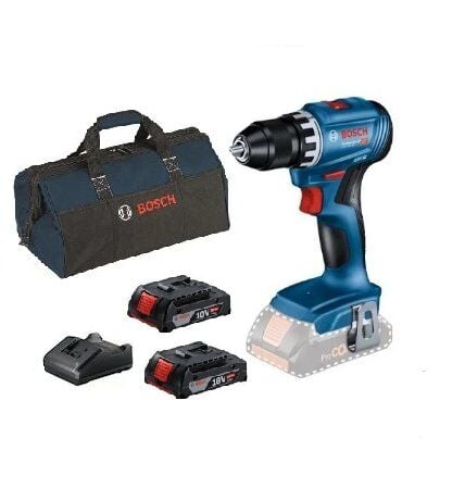 Bosch GSR 18V-45 2 x 2.0Ah Çift Akülü Vidalama Makinası