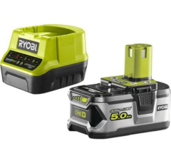 Ryobi RC18120150 18Volt / 5,0 Ah Li-Ion Yedek Akü ve Akü Şarj Cihazı