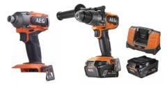 AEG BSB18C3BL-502C + BSS18C3B3-0 2 Li 2X5AH Akülü Vidalama Seti