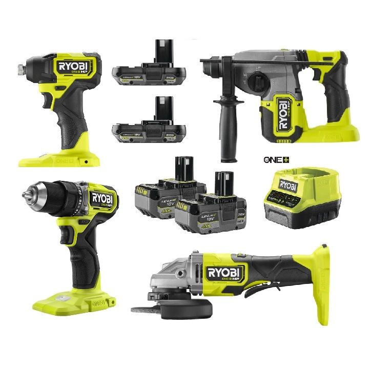 Ryobi Dörtlü Akülü Montaj Seti (set4)