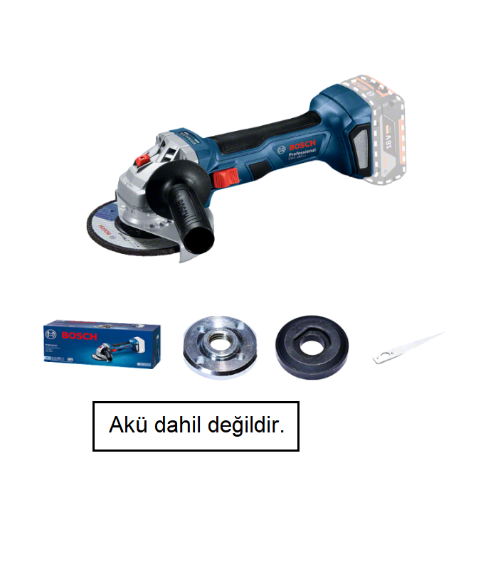 Bosch GWS 180-LI Professional Akülü Taşlama Makinesi (AKÜSÜZ) - 06019H9020