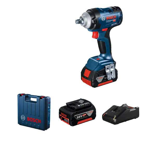 Bosch Professional GDS 18V-400 5.0 Ah Çift Akülü Darbeli Somun Sıkma