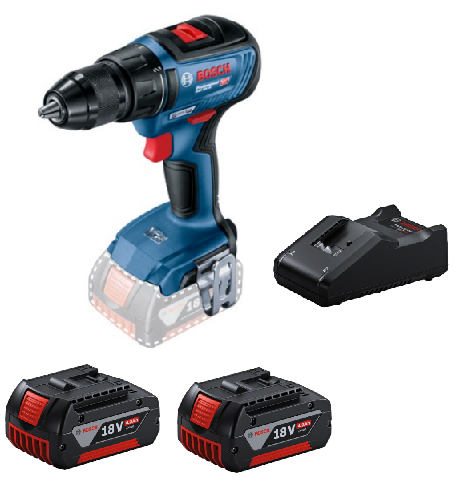 Bosch GSR 18V-50 Akülü vidalama Çift akülü 4.0 Amper