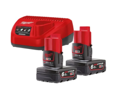 Milwaukee M12 NRG-602 Akü + Şarj Cihazı Paket