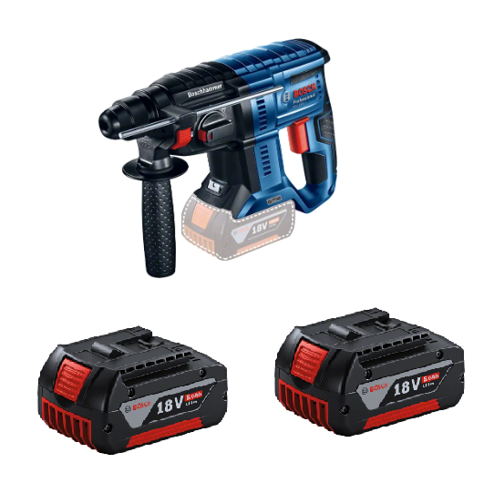 Bosch GBH 180-Li Çift Akülü 5.0 Ah Kırıcı-Delici