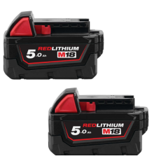 Milwaukee 18V 5.0Ah İkili Akü Seti