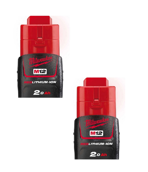 Milwaukee 12V 2.0Ah İkili Akü Seti