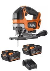 AEG BST 18BLX2-402  Çift Akülü 18 volt Dekupaj