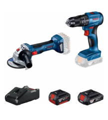 Bosch GWS 180-LI+GSB 185-LI + GBA 18V 2.0Ah akü + GBA 18V 4.0Ah Akü + GAL 18V-40 Şarj Aleti Kombo Kit - 06019H9026