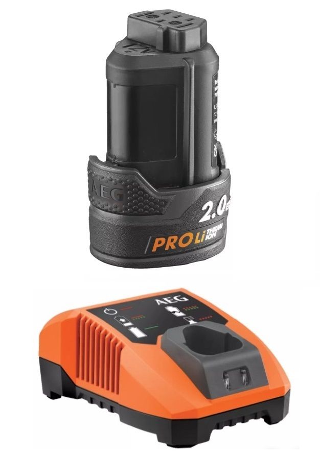 AEG L1240 AKÜ ŞARJ CİHAZI VE L1220 12 VOLT 2 AMPER AKÜ