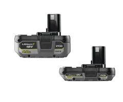 Ryobi RB1820C 18 V 2.0 Ah Akü ( 130597008 ) + RB1840X 18 V 4.0 Ah Akü (130597018)