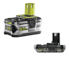 Ryobi RB1820C 18 V 2.0 Ah Akü ( 130597008 ) + RB18L50 (130429308)