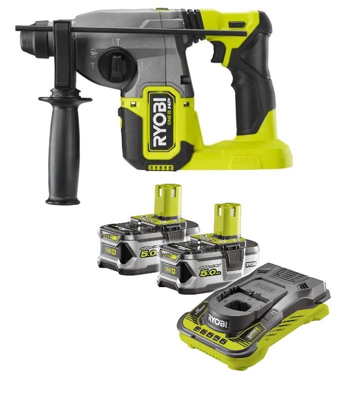 Ryobi Rsds18x Çift Akülü 18v 5.0 Ah Sds-plus Pnömatik Kırıcı Delici Kömürsüz Motor